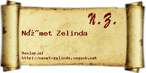 Német Zelinda névjegykártya